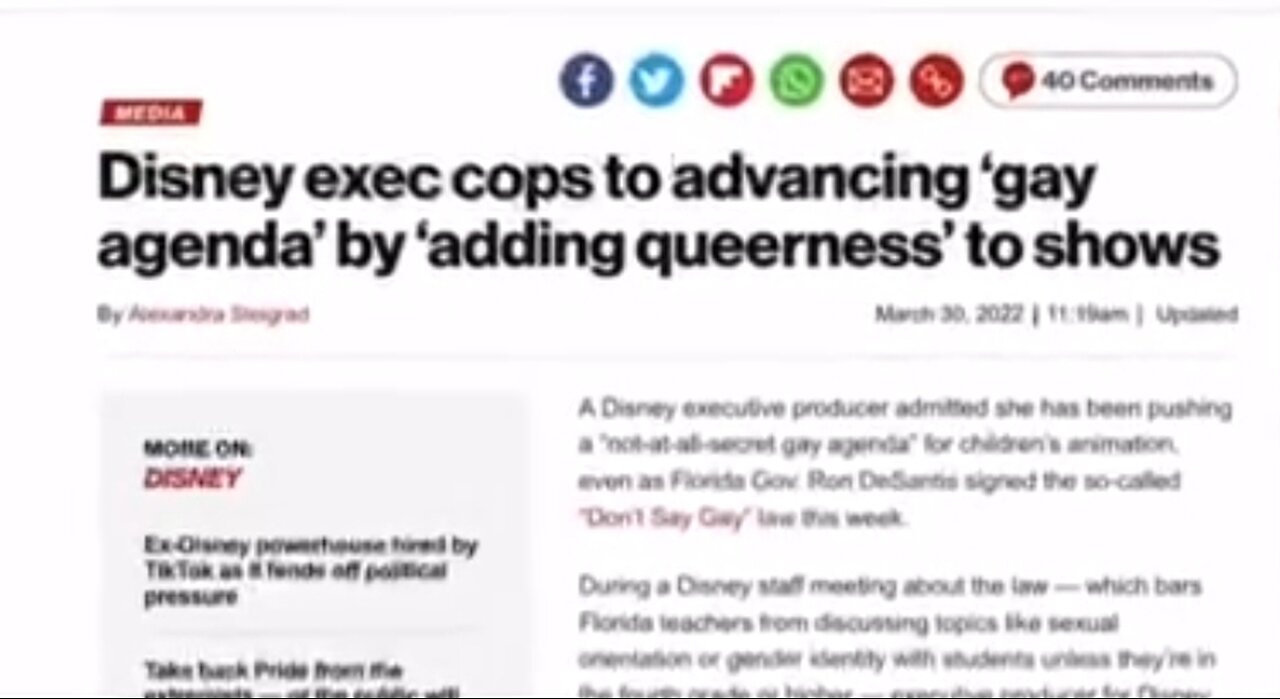DISNEY and the LGTBQ AGENDA - QUEERNESS