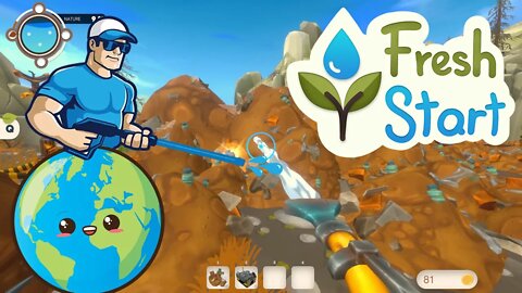 Fresh Start Cleaning Simulator - I'm Cleaning Up The WORLD (Power Washing Sim)