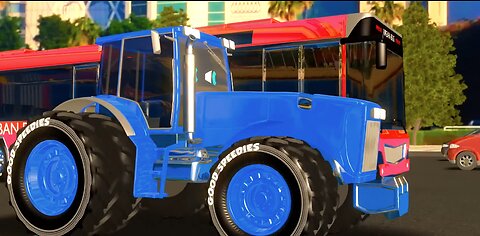 Kids song, wheels on the bus go round and round...