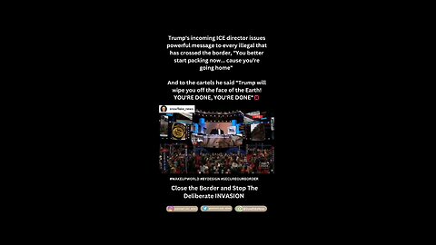 Powerful Message to the illegals and Mexican cartel