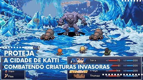 Absinthia - Proteja a Cidade de Katti e as Ilhas Ambrose Combatendo Criaturas Invasoras
