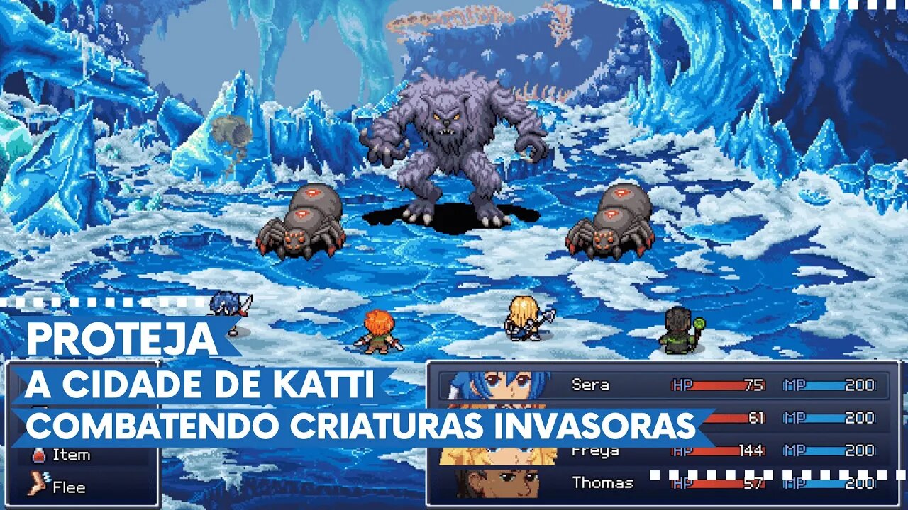 Absinthia - Proteja a Cidade de Katti e as Ilhas Ambrose Combatendo Criaturas Invasoras