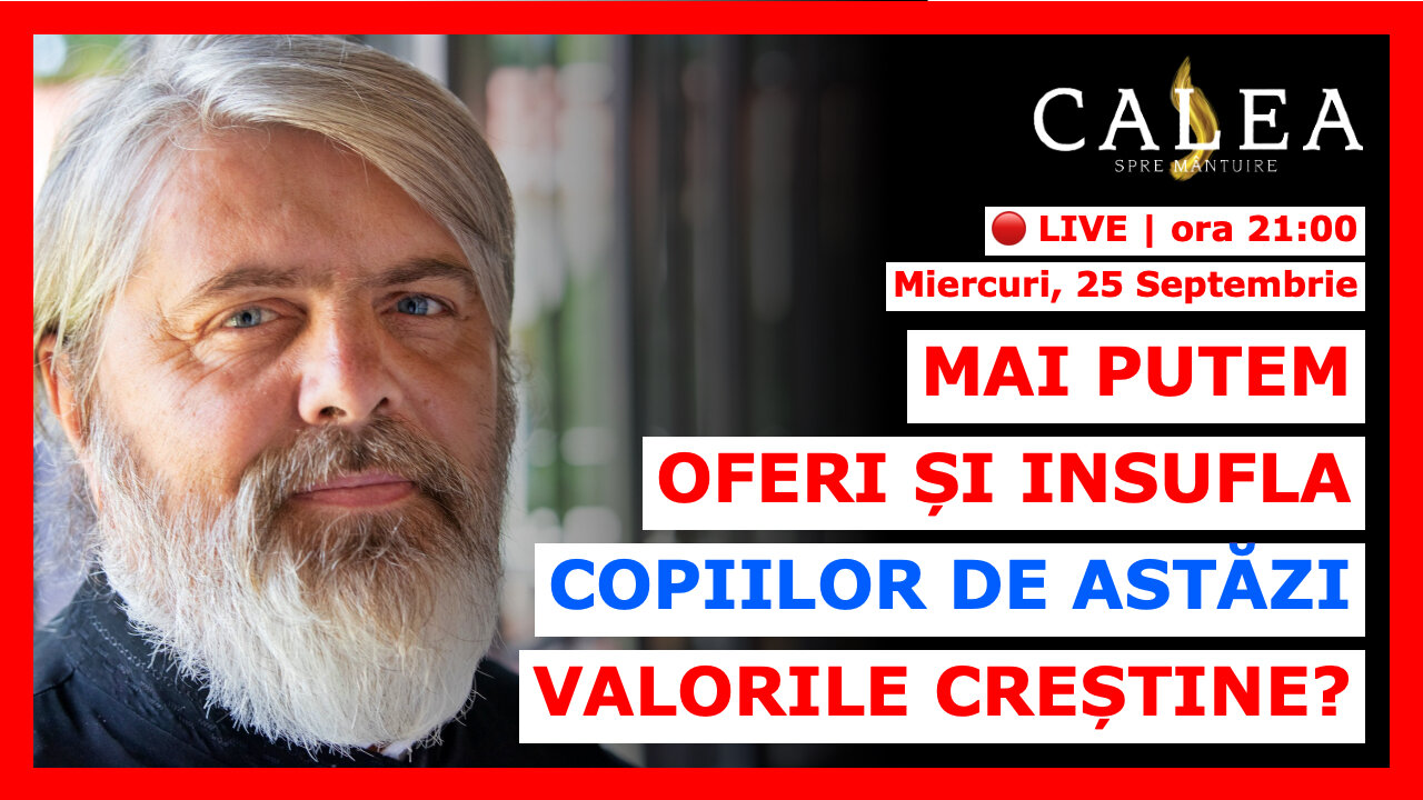 🔴 LIVE #884 - MAI PUTEM INSUFLA COPIILOR DE ASTĂZI VALORILE CREȘTINE? || Pr. MARCEL SUCIU