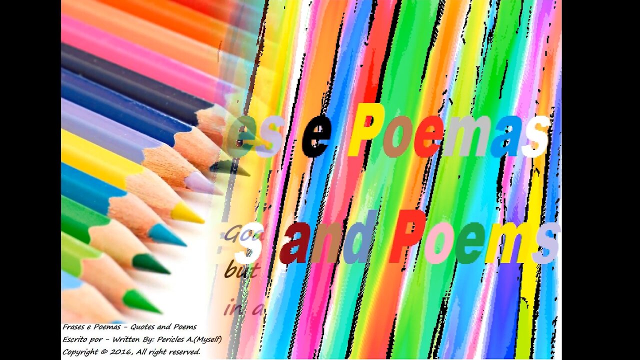 God is not colored pencils, but can color your life! [Quotes and Poems]