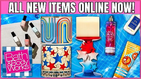 4th of July Candle Holders at Bath & Body Works | Nail polish? | App Sneak Peak | #bathandbodyworks