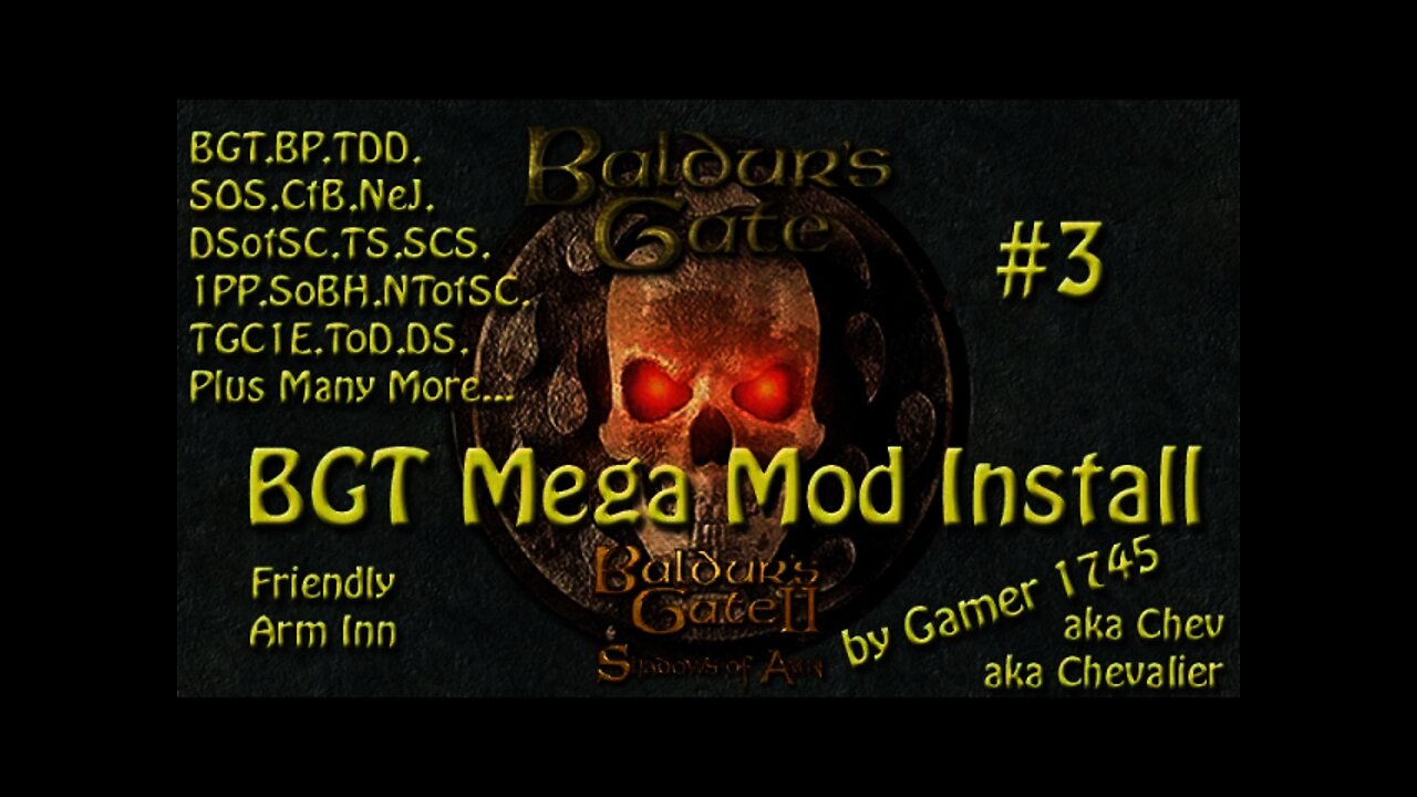 Let's Play Baldur's Gate Trilogy Mega Mod Part 3 - Friendly Arm Inn