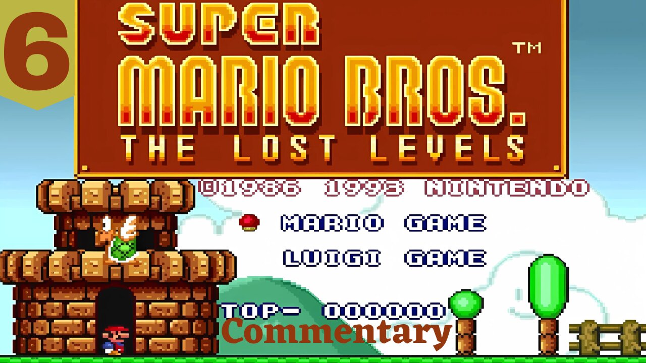 Many Attempts at Castle 6 - Super Mario Bros. The Lost Levels Part 6