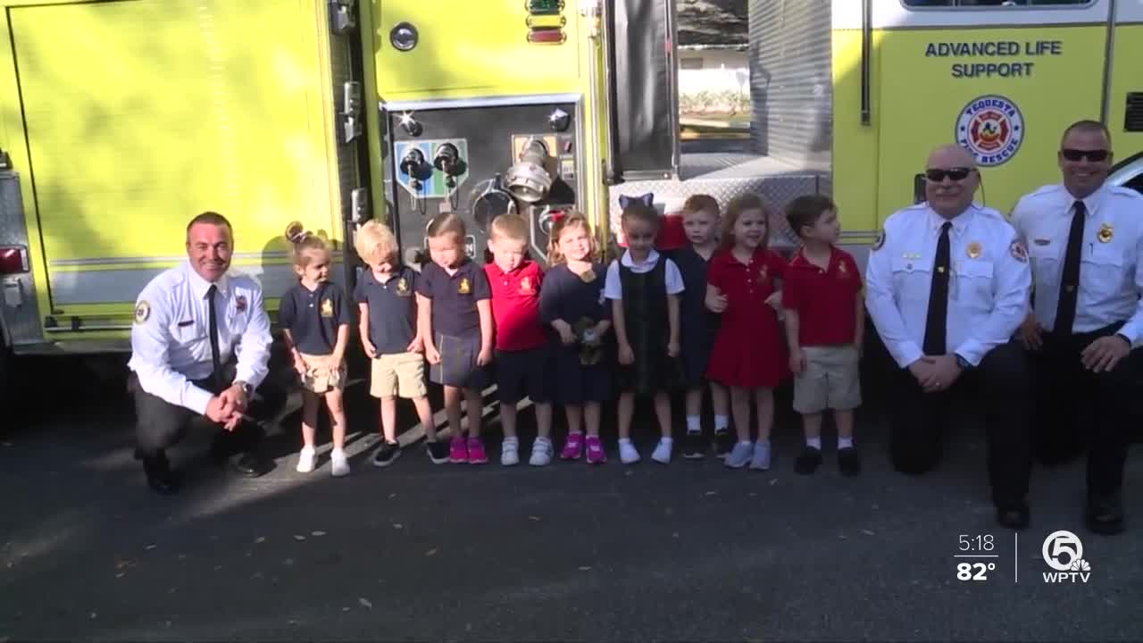 4-year-old Tequesta girl becomes firefighter for a day