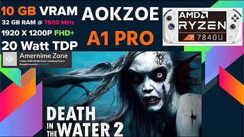 Death in the Water 2 (DODI) running on AOKZOE A1 Pro 10 GB VRAM/Amernime Zone 23.8.2 - 8/30 Drivers