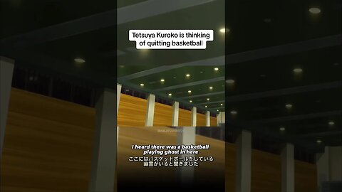 Tetsuya Kuroko is thinking of quitting basketball 😞 #anime #kurokonobasket #fyp