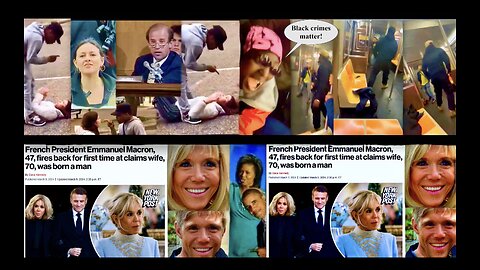 French President Emmanuel Macron Man Wife Brigette Exposes Transgender Michelle Obama Racist Biden