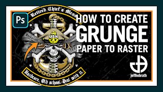 How to Make a Grunge Distressed Effect with Wrinkled Paper in Photoshop | Jeff Hobrath Art Studio