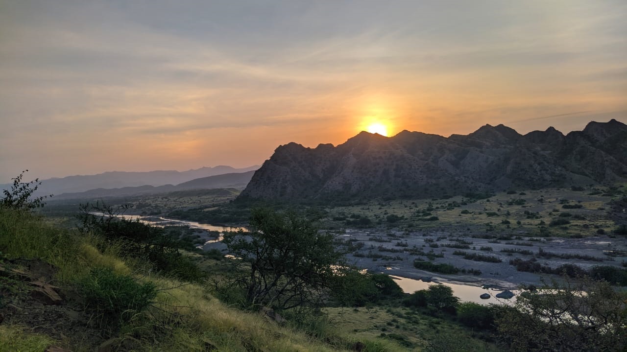 Saanghi Hills and River Side