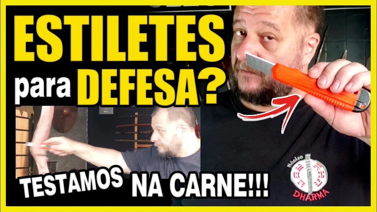 Estiletes para defesa testados NA CARNE!