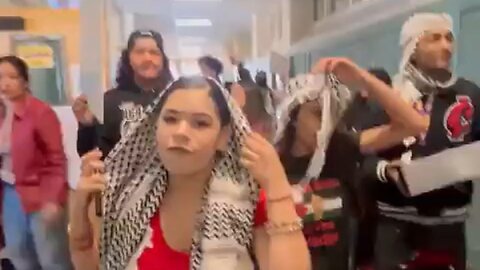 San Francisco High School Students March Down Halways Looking Like Hamas, Calling For End Of Israel