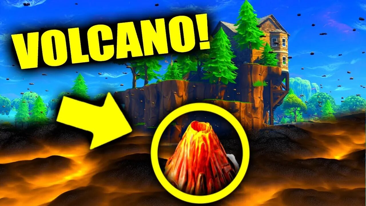 I Glitched Under To SEARCH For VOLCANO in Loot Lake! (Fortnite)