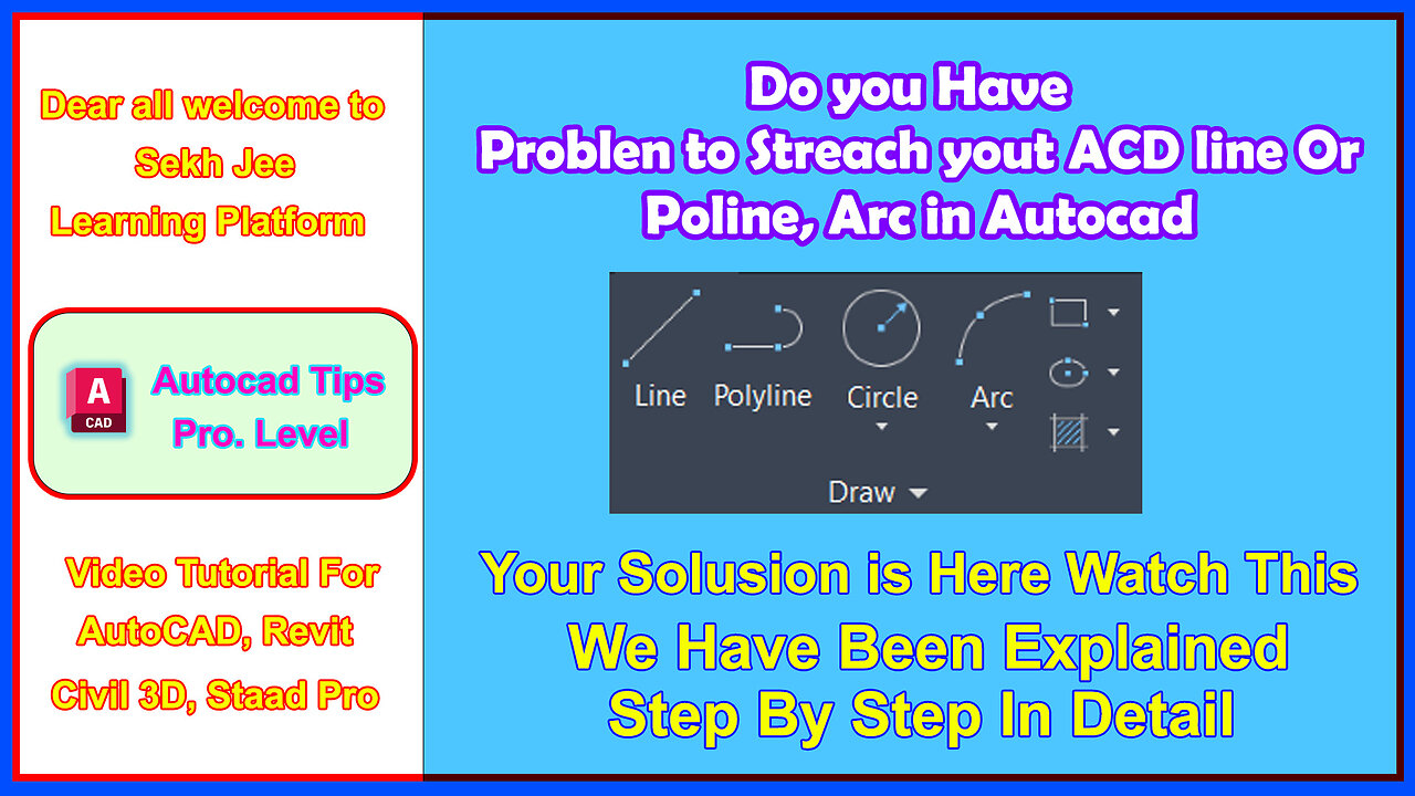 Autocad line Grip - Control Point Problem Solution #autocad #autocad_hindi_tutorial #autocadtips