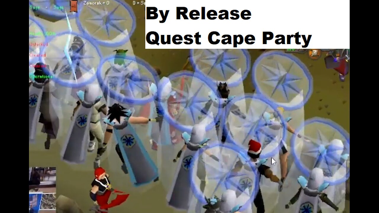 OSRS J1mmy live at Castle Wars - "By Release" Quest Cape Party!