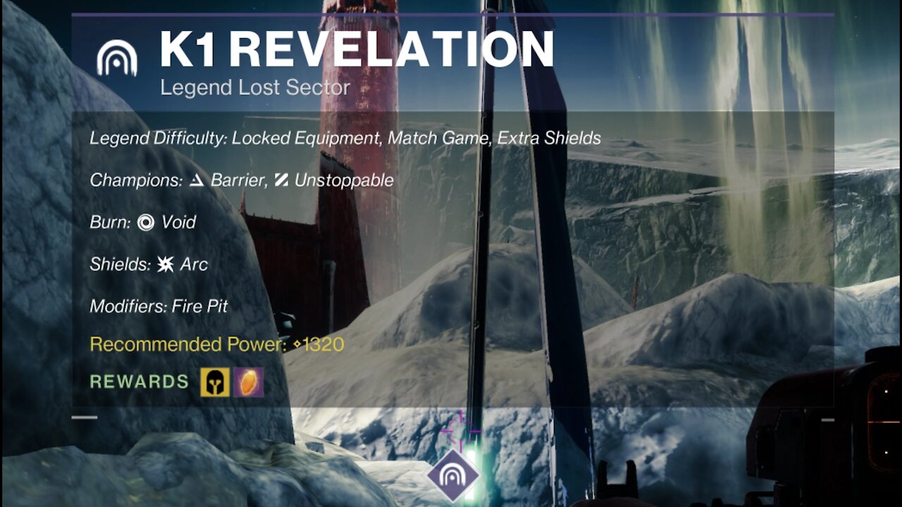 Destiny 2 Legend Lost Sector: The Moon - K1 Revelation 11-27-21