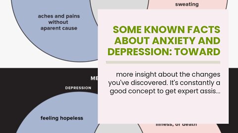 Some Known Facts About Anxiety and depression: toward overlapping and distinctive.
