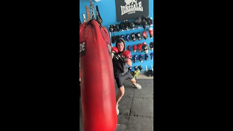 Matt Rideout doing a workout.