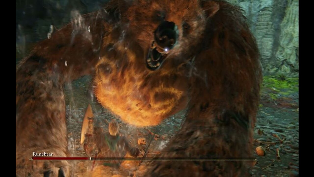 Runebear vs Spell Warrior Intense Boss Fight Elden Ring