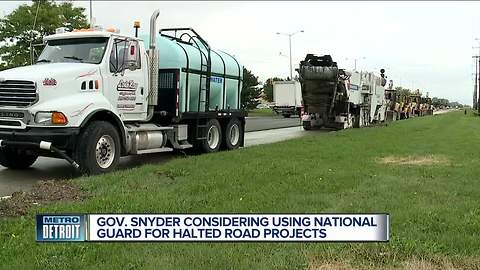 State may use National Guard to finish stalled construction projects