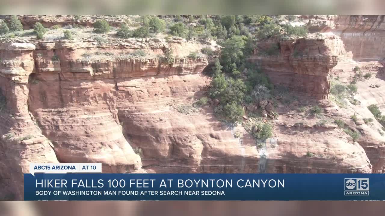Hiker falls 100 feet at Boynton Canyon