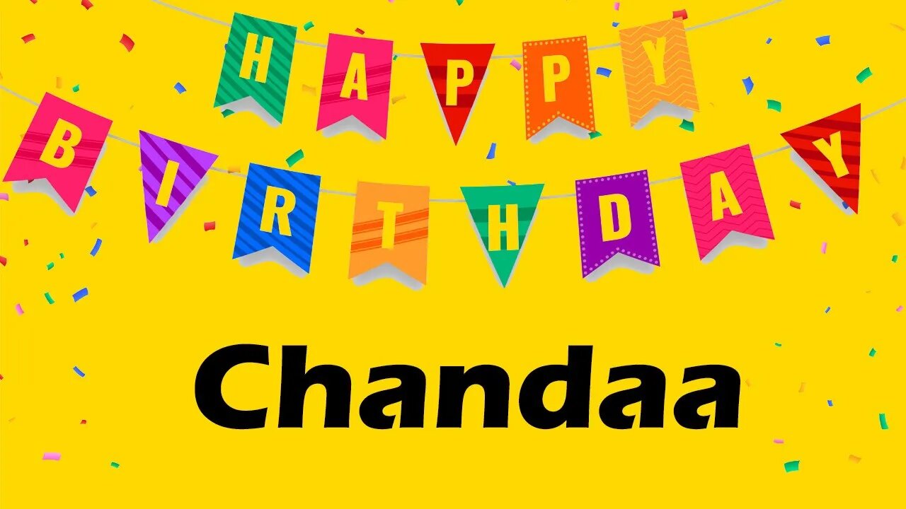 Happy Birthday to Chandaa - Birthday Wish From Birthday Bash