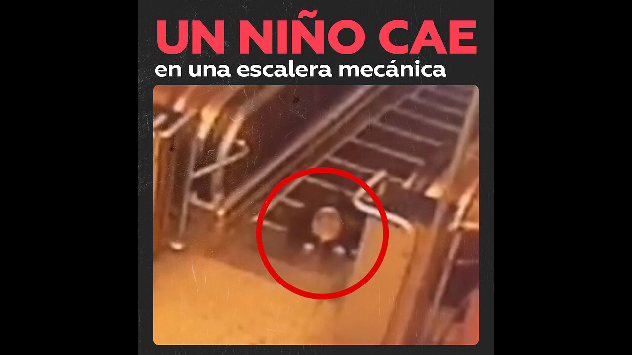Niño de cuatro años se fractura los dedos en escalera mecánica
