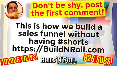 This is how we build a sales funnel without having #shorts https://BuildNRoll.com