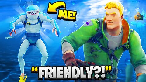 I Pretended To Be A SHARK In Fortnite