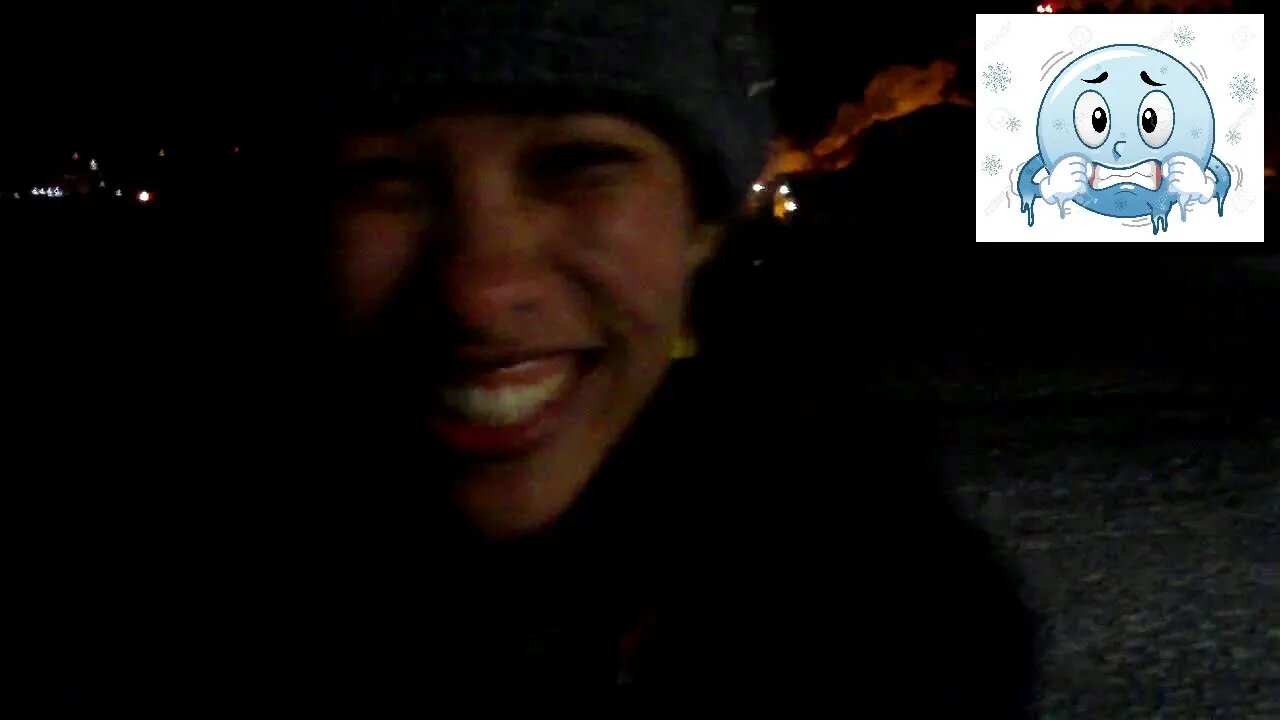 Girl is teeth chattering in the cold | Snow