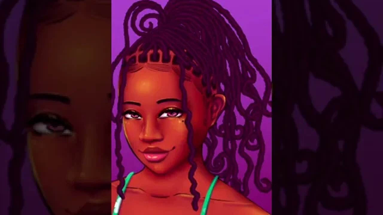Drawing curly Locs on Clip Studio Paint with Reignebo Art brushes ✨
