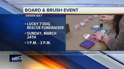 Board and Brush Green Bay hosts event for Lucky 7 Dog Rescue