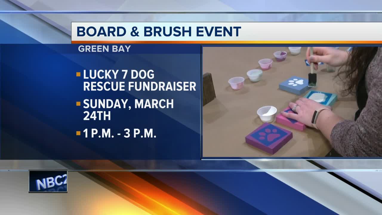 Board and Brush Green Bay hosts event for Lucky 7 Dog Rescue