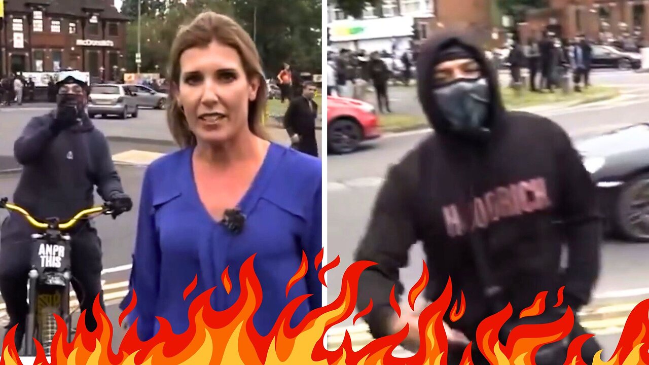 WATCH: Reporter Interrupted and ATTACKED by Protesters in the UK