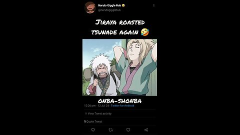 Jiraya Roasted Tsunade Again 🤣#naruto #funny