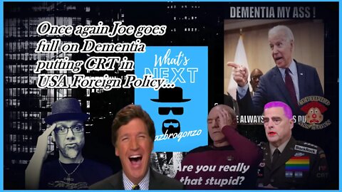 BIDEN SHOVES CRT RIGHT UP FOREIGN POLICY'S A$$!!!