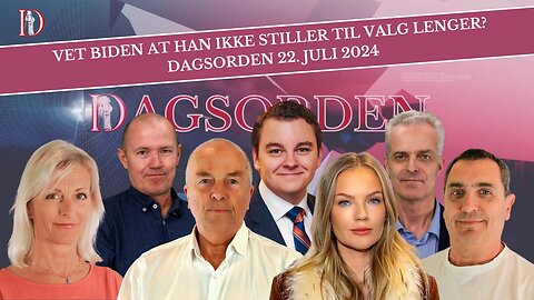 Vet Biden at han ikke stiller til valg lenger? Dagorden 22. juli 2024