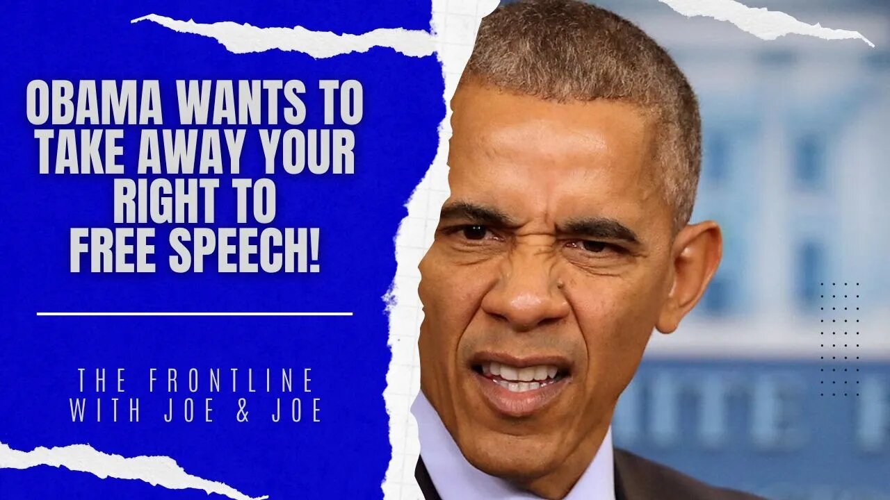 Obama Wants to Take Away Your Right to Free Speech!!