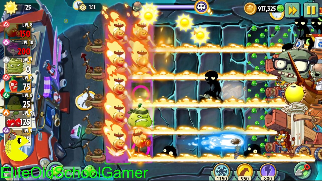 Plants vs Zombies 2 - Zomboss - Seedium Showcase - Fire Peashooter - August 2024