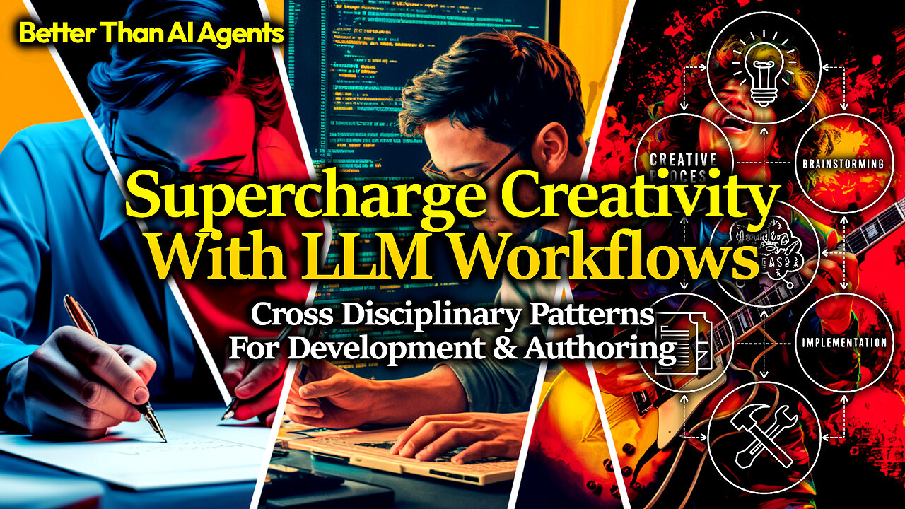 LLM Workflows: Semi-Automated AI Idea Brainstorming/ Implementing (Books, Screenplay, Lyrics, Code)
