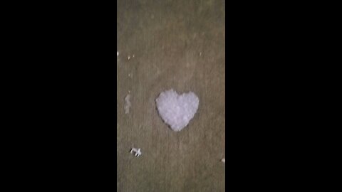 Valentines Snow Heart (naturally occurring)