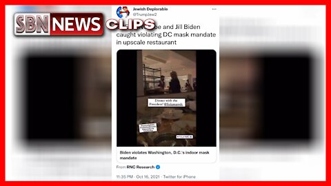 Joe & Jill Biden Caught Violating DC Mask Mandate in Upscale Restaurant - 4566