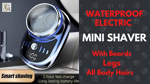 Fed Up with Nicks and Cuts? Try the Waterproof Electric Mini Shaver for Hassle-Free Grooming!