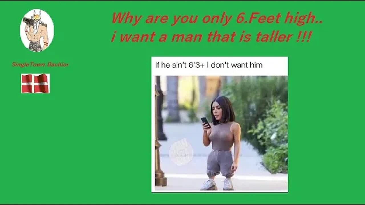 6 feet Tall is a short man...i want him 7 feet