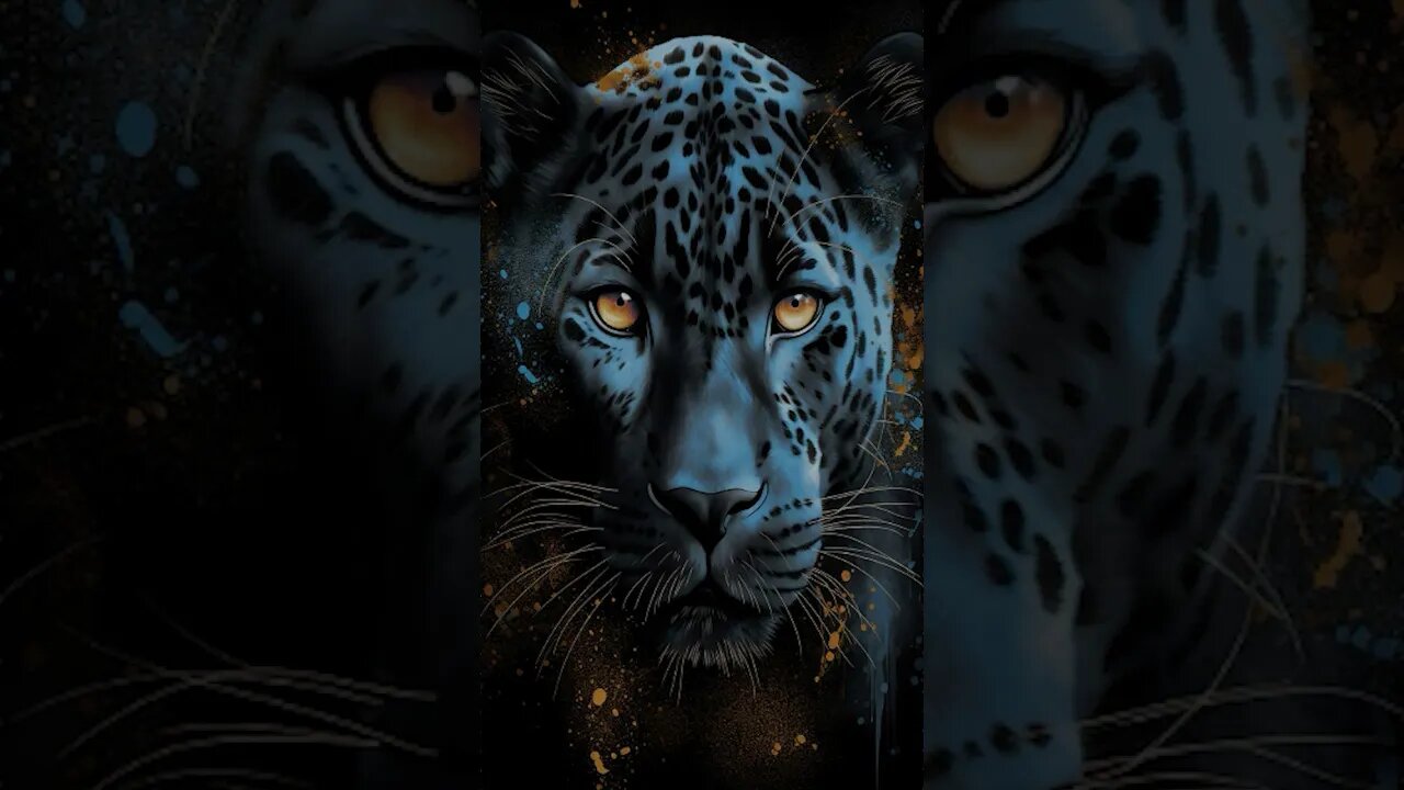 Black Leopard #leopard #dark #animation #night #jungle #forest #jaguar #amazon #samsung