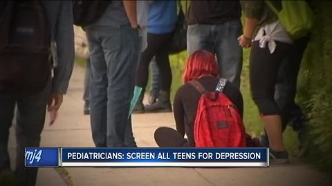 Pediatricians: Screen all teens for depression