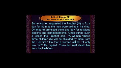 English Series - Sahih Al Bukhari # 101 - Book 3 (Book of Knowledge) - Hadith 43 #shorts